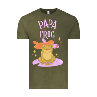Vintage Olive papa frog Vintage Tee - linhVisuals