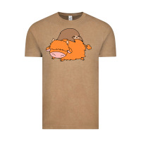 Vintage Coffee sloth and highland cow Vintage Tee - linhVisuals