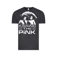Vintage Black gift for men kissing the pink Vintage Tee - linhVisuals