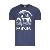 Vintage Denim gift for men kissing the pink Vintage Tee - linhVisuals
