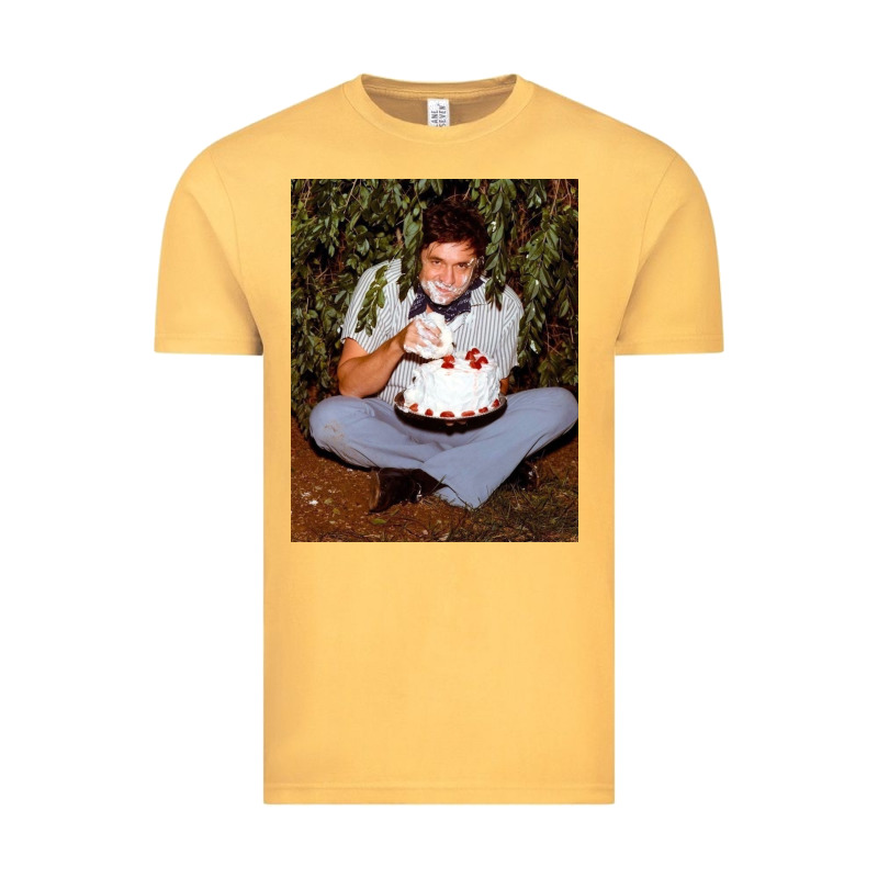 Johnny Cash Eating Cake In A Bush Vintage Tee by linhVisuals | Teevron