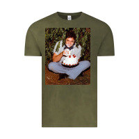 Vintage Olive johnny cash eating cake in a bush Vintage Tee - linhVisuals