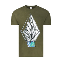 Vintage Olive volcom Vintage Tee - linhVisuals