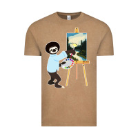 Vintage Coffee bob sloth Vintage Tee - linhVisuals
