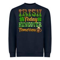 Navy St. Patrick's Irish today hungover tomorrow Heavyweight Sweatshirt - OliviaCreatesArt