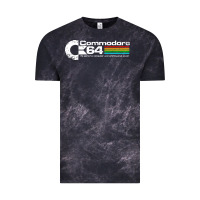 Cloud Black #commodore 64 Vintage Tee - linhVisuals