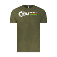 Vintage Olive #commodore 64 Vintage Tee - linhVisuals