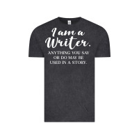 Vintage Black i am a writer Vintage Tee - linhVisuals