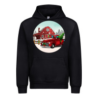 Black Christmas farm Christmas Urban Hoodie - BarkalooDesign