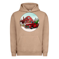 Pigment Burro Christmas farm Christmas Urban Hoodie - BarkalooDesign