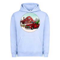 Pigment Grape Ice Christmas farm Christmas Urban Hoodie - BarkalooDesign