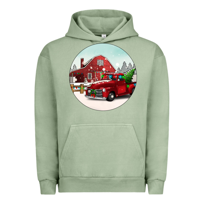Christmas Farm Christmas Urban Hoodie by BarkalooDesign | Teevron