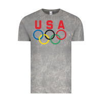 Cloud Rock OLYMPIC RINGS Vintage Tee - linhVisuals
