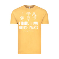 Vintage Mustard i think i have enough plants Vintage Tee - linhVisuals
