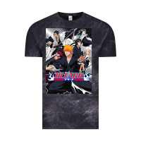 Cloud Black Bleachs Anime Vintage Tee - linhVisuals