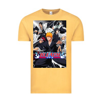 Vintage Mustard Bleachs Anime Vintage Tee - linhVisuals