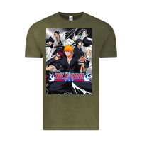 Vintage Olive Bleachs Anime Vintage Tee - linhVisuals