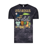 Cloud Black grandma of the wild one zoo mother birthday safari jungle long sleeve Vintage Tee - linhVisuals