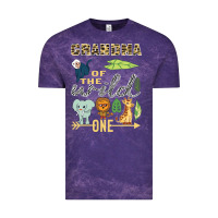 Cloud Purple grandma of the wild one zoo mother birthday safari jungle long sleeve Vintage Tee - linhVisuals