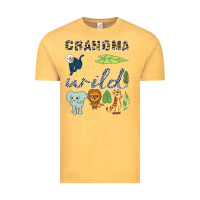 Grandma Of The Wild One Zoo Mother Birthday Safari Jungle Long Sleeve Vintage Tee | Teevron