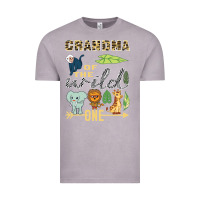 Vintage Zinc grandma of the wild one zoo mother birthday safari jungle long sleeve Vintage Tee - linhVisuals