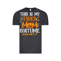 Vintage Black halloween mom shirts funny this is my tired mom costume t shirt Vintage Tee - linhVisuals