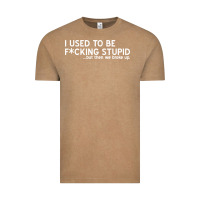 Vintage Coffee i used to be f cking stupid Vintage Tee - linhVisuals