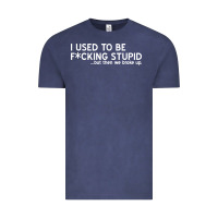 Vintage Denim i used to be f cking stupid Vintage Tee - linhVisuals