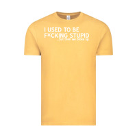Vintage Mustard i used to be f cking stupid Vintage Tee - linhVisuals