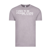 Vintage Zinc i used to be f cking stupid Vintage Tee - linhVisuals