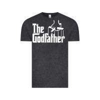 Vintage Black godfather Vintage Tee - linhVisuals
