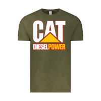 Vintage Olive cat diesel power Vintage Tee - linhVisuals