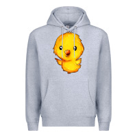 Heather Grey chick Premium Hoodie - FaDigitalArtStudio