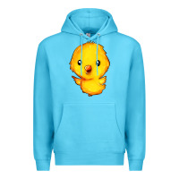 Ocean Blue chick Premium Hoodie - FaDigitalArtStudio