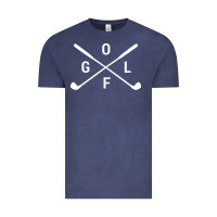 Vintage Denim Golf Club 001 Vintage Tee - linhVisuals