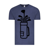 Vintage Denim Golf Club 003 Vintage Tee - linhVisuals