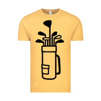 Vintage Mustard Golf Club 003 Vintage Tee - linhVisuals