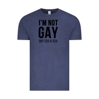 Vintage Denim i'm not gay but $20 is $20 (white) Vintage Tee - linhVisuals