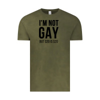 Vintage Olive i'm not gay but $20 is $20 (white) Vintage Tee - linhVisuals