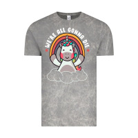 Cloud Rock we're all gonna die funny cute unicorn Vintage Tee - linhVisuals