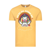 Vintage Mustard we're all gonna die funny cute unicorn Vintage Tee - linhVisuals