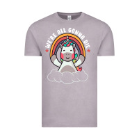 Vintage Zinc we're all gonna die funny cute unicorn Vintage Tee - linhVisuals