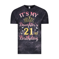 Cloud Black it's my daughter's 21st birthday happy to her mommy daddy t shirt Vintage Tee - linhVisuals
