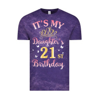 Cloud Purple it's my daughter's 21st birthday happy to her mommy daddy t shirt Vintage Tee - linhVisuals