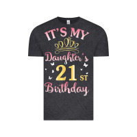 Vintage Black it's my daughter's 21st birthday happy to her mommy daddy t shirt Vintage Tee - linhVisuals