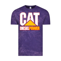 Cloud Purple cat diesel power Vintage Tee - linhVisuals