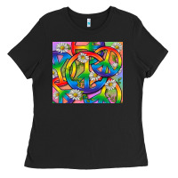 Black Pride LGBTQ+ Peace Tumbler Ladies Tee - BundleAndBundleShop