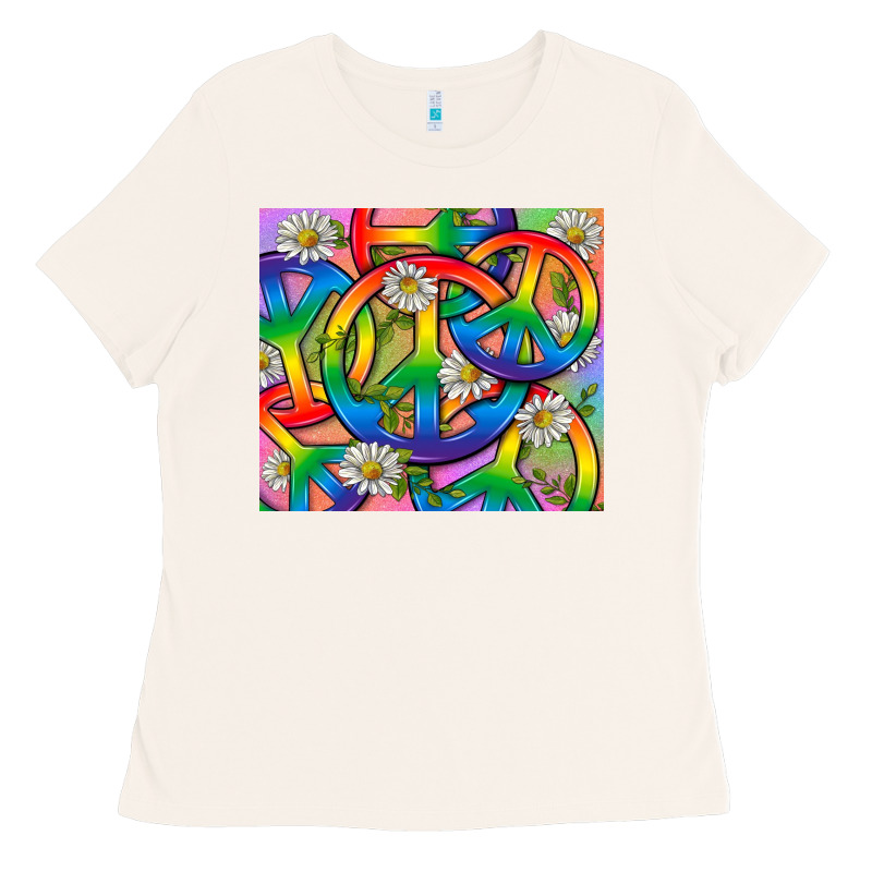 Pride Lgbtq+ Peace Tumbler Ladies Tee by BundleAndBundleShop | Teevron