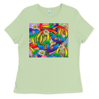 Matcha Pride LGBTQ+ Peace Tumbler Ladies Tee - BundleAndBundleShop
