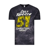 Cloud Black cole trickle Vintage Tee - linhVisuals